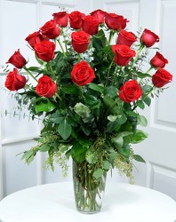 24 Gorgeous Long Stem Red Roses Internet Special from Dallas Sympathy Florist in Dallas, TX
