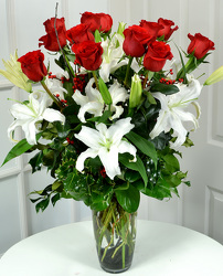 Holiday Roses & Lilies from Dallas Sympathy Florist in Dallas, TX