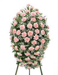 Carnation Easle Spray from Dallas Sympathy Florist in Dallas, TX