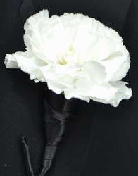 Carnation Boutonniere from Dallas Sympathy Florist in Dallas, TX