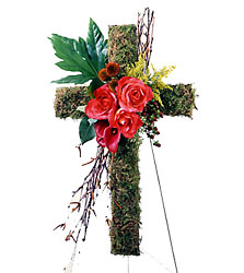 The Living Cross Easel from Dallas Sympathy Florist in Dallas, TX