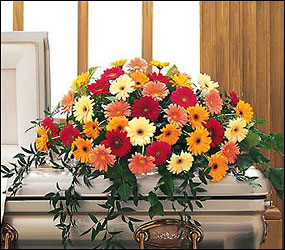 Uplifting Thoughts Casket Spray from Dallas Sympathy Florist in Dallas, TX