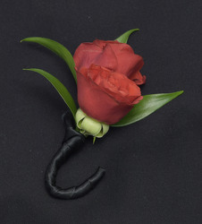 Red Spray Rose Boutonniere  from Dallas Sympathy Florist in Dallas, TX