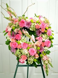 Beautiful Pink Heart from Dallas Sympathy Florist in Dallas, TX