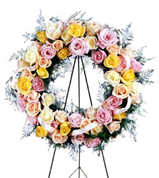  Vibrant Sympathy Wreath from Dallas Sympathy Florist in Dallas, TX