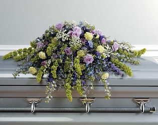 Wild Flower Casket Spray from Dallas Sympathy Florist in Dallas, TX