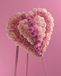 Broken Pink Heart from Dallas Sympathy Florist in Dallas, TX